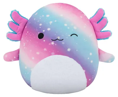 Obrázok produktu pre Squishmallow, plyšová hračka, Akina, dúhová axolotlova s mrknutím – 19 cm
