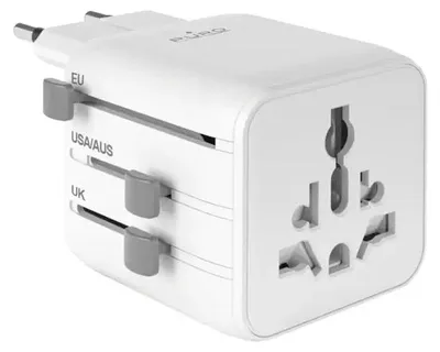 Zdjęcie produktu dla Uniwersalny adapter podróżny Puro - biały