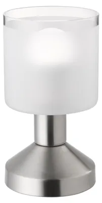 Zdjęcie produktu dla Lampa stołowa GRAL srebrno-biała 1xE14x40W metal wym:17x9x9cm IP20 RL