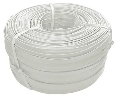10m Keder Ø 4mm x Fahne 7mm Kederband Biese Paspelband Wulstband PVC Farbwahl weiß