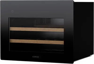 Productafbeelding van Rhone 28 Uno Wijnkoelkast - 28 flessen - 1 zone - 5-20 °C - Led-bediening - Push-to-open deur - Uv-bescherming - Stille werking - Zwart