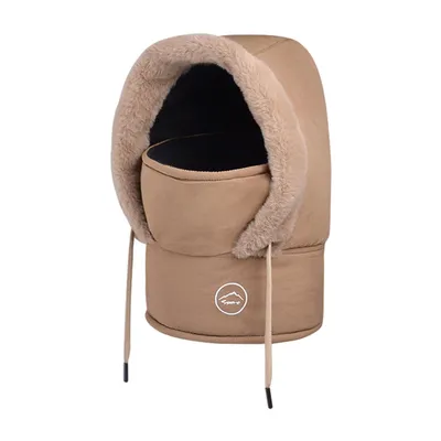 Produktbild von Wintermütze Schal Set Sturmhaube Balaclava Skimaske für Skifahren Radfahren, Braun