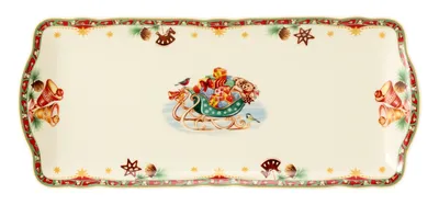 Zdjęcie produktu dla Seltmann Weiden Marie-Luise Weihnachtsnostalgie Taca prostokątna 34,5 x 15 cm