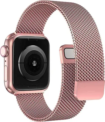 Obrázek produktu pro Eko, Milanaise náramek pro Apple Watch 42/44/45 mm z nerezové oceli, růžový
