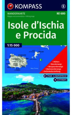Obrázek produktu pro KOMPASS Wanderkarte 680 Ostrovy Ischia a Procida 1:15 000