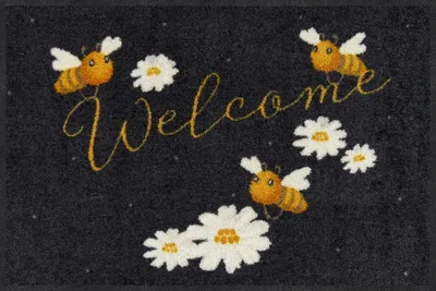 Produktbild von Salonloewe WELCOME BEES Fußmatte Wohnmatte 50 x 75 cm