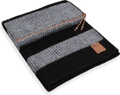 Produktbild von Knit Factory Roxx Plaid - Schwarz/Grau - 160x130 cm