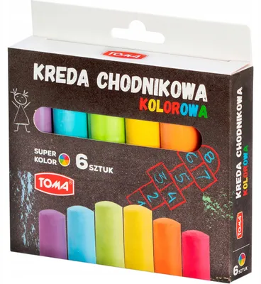 Produktbild von Toma Straßenkreide, 6 Stück.