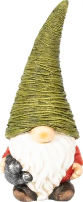 Produktbild von Wichtel 42,5 cm hoch, Weihnachtswichtel aus Magnesia in grün, Gnome