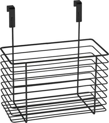 Image de WENKO Panier à accrocher Grand Noir