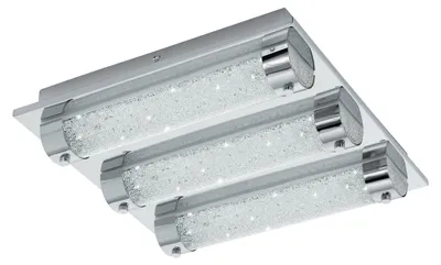 Zdjęcie produktu dla EGLO Tolorico, LED, Niewymienialne źródło światła, 4000 K, 1000 lm, IP44, Chrom, Przezroczysty