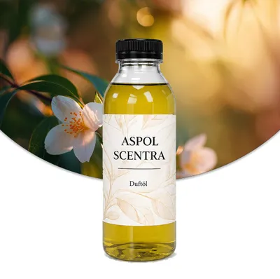 Produktbild von Aspol Scentra Frischer Jasmin UFIGREEN Duftöl für Kerzen 500 ml, KI-generiertes Bild