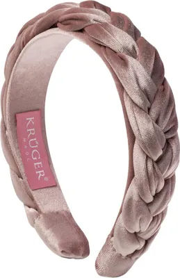 Produktbild von Samt-Haarreif geflochten rose