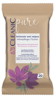 Immagine prodotto di Cleanic Salviette pure per l'igiene intima, 20 pz