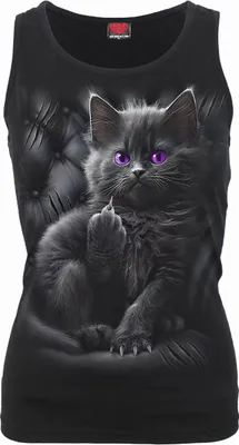 Produktbild von Spirale - Cattitude - Razor Back Top Schwarz