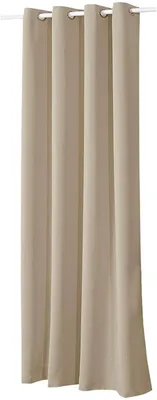Immagine prodotto di Tenda oscurante con passanti, 250 g/m², colore sabbia, 135 x 225 cm