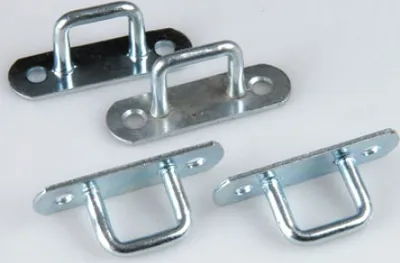 Produktbild von Bügelkrampen Riemenkrampen verzinkt 4 Stück / Anhänger Zubehör