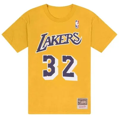 Image de T-shirt Mitchell & Ness BMTRINTL1074-LALMJYELL pour Uni
