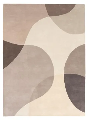 Image de Volero - Tapis Abstrait en Laine - Clarice Marron/Beige - 230x330cm