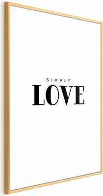 Produktbild von Posterpapier Poster - Simple Love 60x90 cm Text m-A-0866-ao-a
