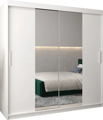 Produktbild von Kleiderschrank, Schiebetürenschrank Schlafzimmer, Schrank mit Spiegel TOKYO 1 200 cm