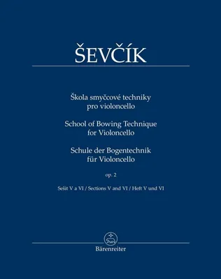 Zdjęcie produktu dla Otakar Ševčík Škola smyčcové techniky pro violoncello op. 2 Sešit V-VI Nuty