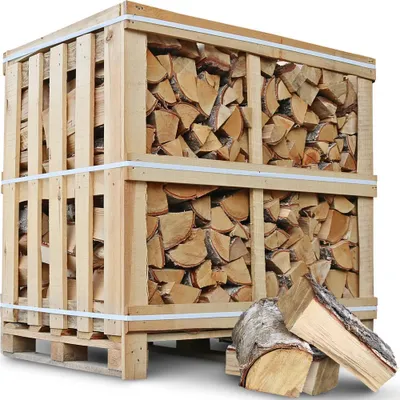 Produktbild von Brennholz Birke Kammergetrocknet 25 cm 1RM/ 1,6 SRM