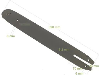 Produktbild von 35cm 14" Schwert für Alpina Elletra Energy Sinergy Kettensäge 1,3mm 3/8" 50 TG