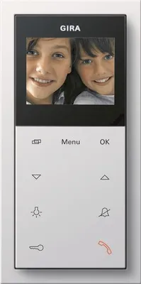 Produktbild von GIRA Wohnungsstation Video AP 1239112 Plus Flächenschalter Reinweiß