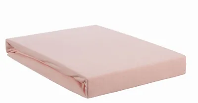 Produktbild von Beddinghouse Jersey Elasthan Spannbettlaken für Split-Topper bis 10cm Höhe Farbe Hellrosa Größe 180x200/220x10cm