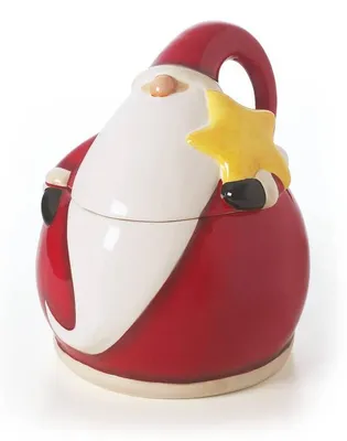 Image de Excelsa Boîte à biscuits de Noël en céramique 90 Cl Rouge