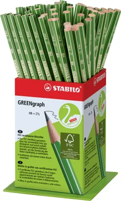 Produktbild von STABILO Bleistift GREENgraph Härtegrad: HB 60er Display