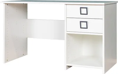 Produktbild von Schreibtisch 28, Farbe: Weiß - Abmessungen: 74 x 125 x 60 cm (H x B x T)