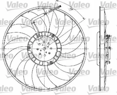 Produktbild von Valeo Lüfter, Motorkühlung  698610