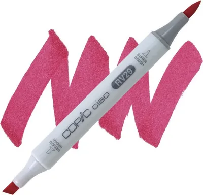 Obrázek produktu pro Lihová fixa COPIC Ciao oboustranná Brush & Chisel, RV29 Crimson
