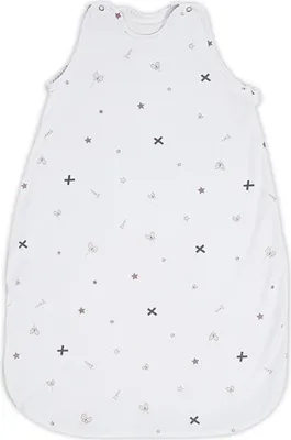 Produktbild von Lorelli Baby Winterschlafsack 85 cm 100% Baumwolle, 2,5 TOG, Mae 80 x 45 x 3 cm wei Sterne