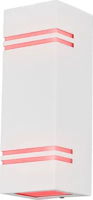 Produktbild von RGB LED Wandlampe, Aluminium weiß, H 25 cm