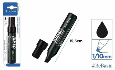Obrázek produktu pro Permanentní fix jumbo, černý, 1/10 mm – BeBasic
