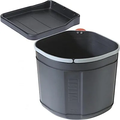 Immagine prodotto di Piccolo contenitore per la raccolta differenziata - 17,5 L - Nero | Efficiente sistema di raccolta differenziata per ogni cucina