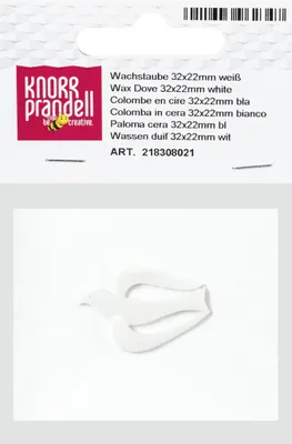 Produktbild von KNORR PRANDELL 218308021 Wachstaube 32 x 22 mm weiss