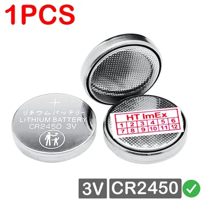 Produktbild von CR 2450 3V Lithium Batterie Knopfzelle DL2450 im Blister - CMOS Battery