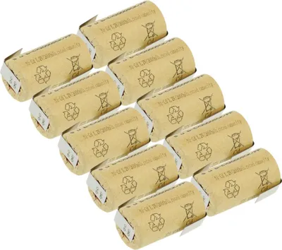 Image de 10x XCell Sub-C Hochleistungsakku mit Z- Lötfahne - 1,2V 2000 mAh Ni-CD