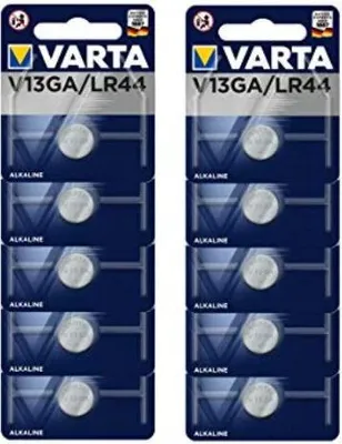 Produktbild von Varta Knopfzellen Batterie V13GA / LR44 (10er Pack) BB2020