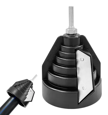 Handentgrater für Kunststoffrohre 20–63 mm, schwarz