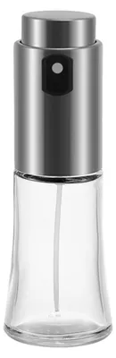 Produktbild von INF 70ml Olivenöl-Sprüher – Edelstahl+Glas Druckvernebler, Silber, nachfüllbar für Heißluftfritteuse & Küche