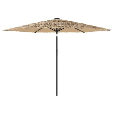 Produktbild von vidaXL Sonnenschirm mit LED und Stahlmast Braun 288x288x225 cm