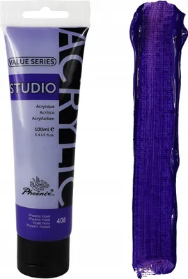 Produktbild von Künstler-Violett-Acrylfarbe Phoenix 408 Violett 100ml