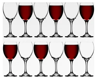 Produktbild von Pasabahçe Imperial Set Wasserkelche, Glas, Transparent, 25 Zentiliter, 12 Stück