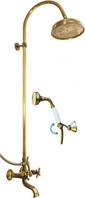 Obrázek produktu pro RAV Slezák Slezák RAV MK159.5/3SM Vodovodní baterie vanová, Morava Retro stará mosaz Barva: stará mosaz, Rozměr: 150 mm
