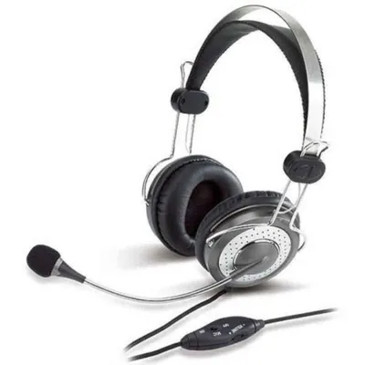 Obrázek produktu pro GENIUS Headset HS-04 SU fuer Game Internettelephonie oder Musik mit Lautstaerkeregler am Kabel und Stummtaste fuer das Mikrophon